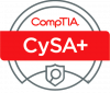 Cysa+ badge CS0-002 CompTIA Cybersecurity Analyst Certification badge